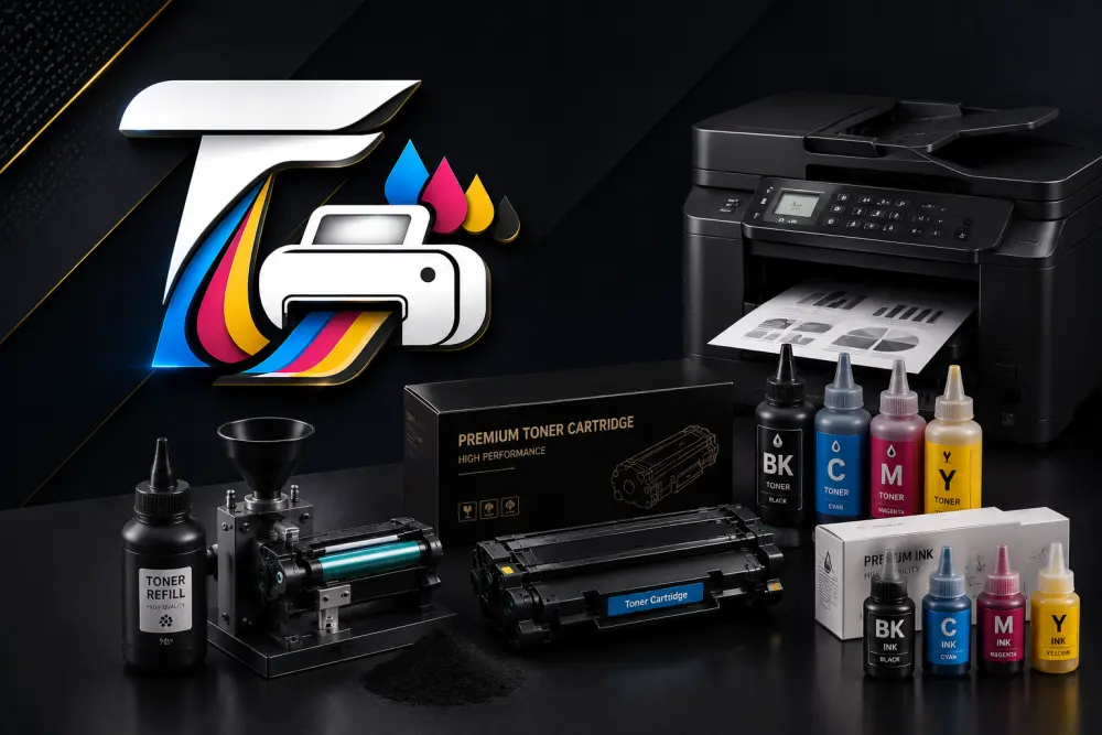 فرۆشتن و پڕکردنەوەی ڕەنگ (Toner & Ink)